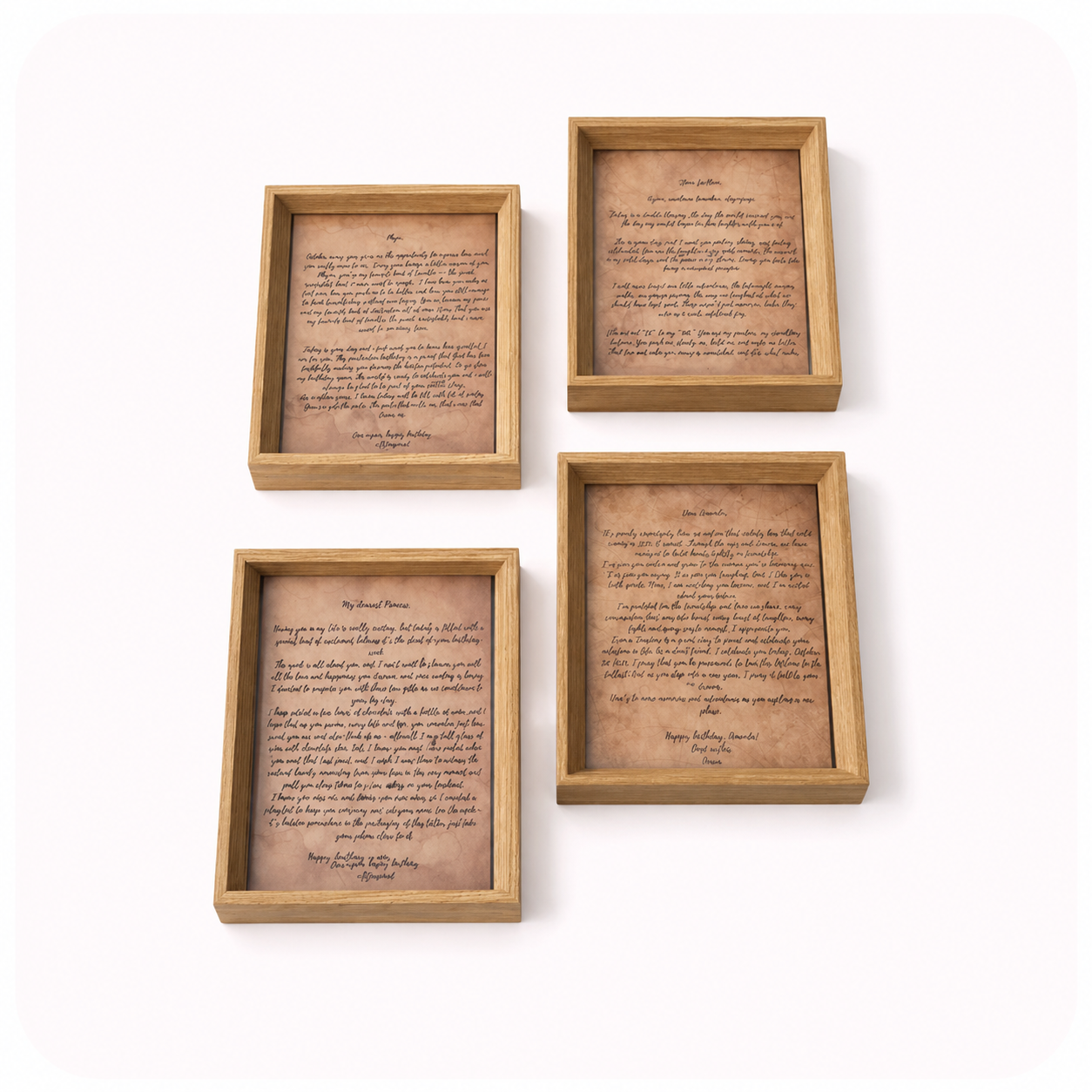 Frame for Letter (Brown)