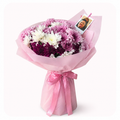Wine flower bouquet
