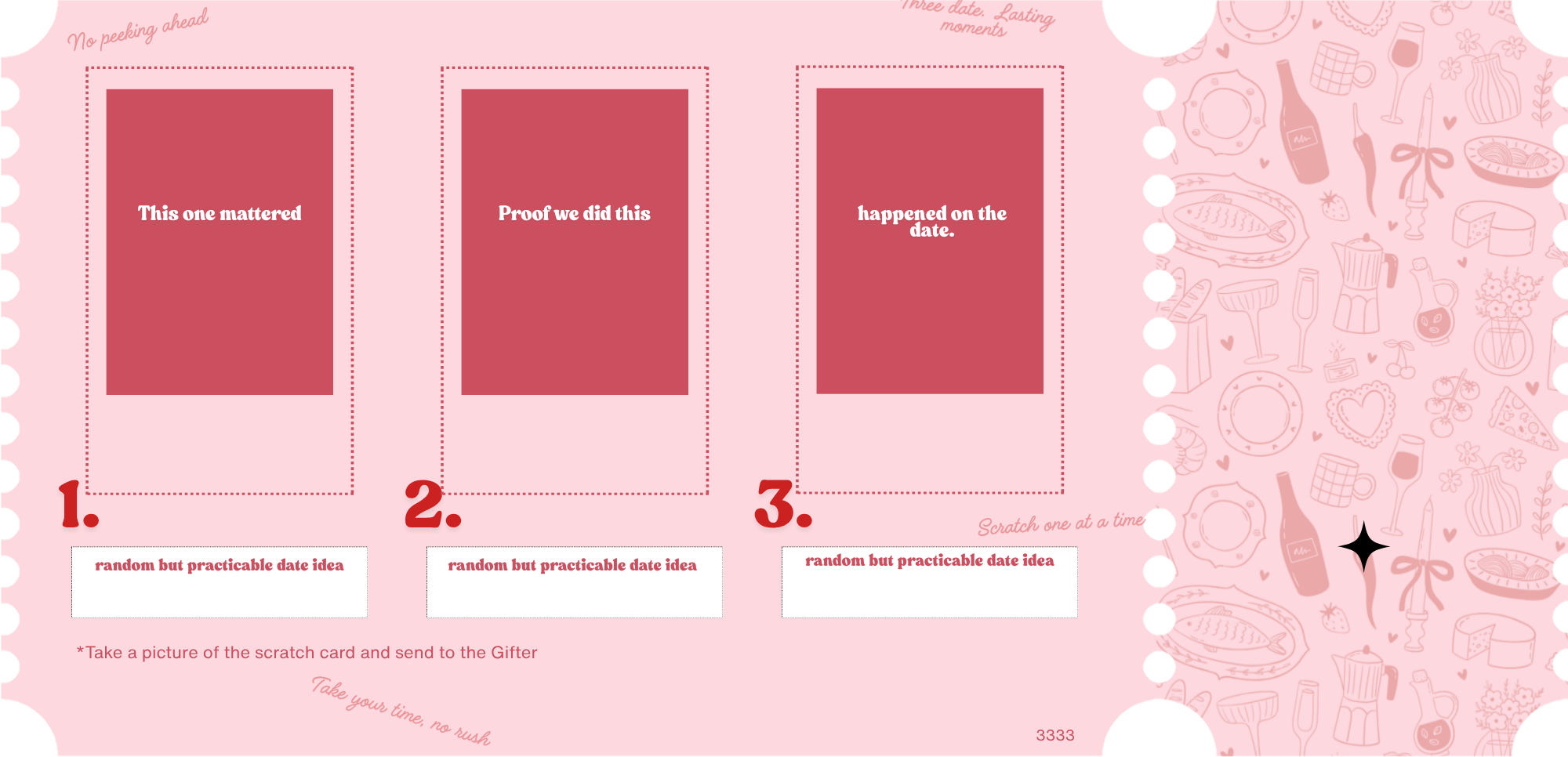Date Ideas Scratch Card